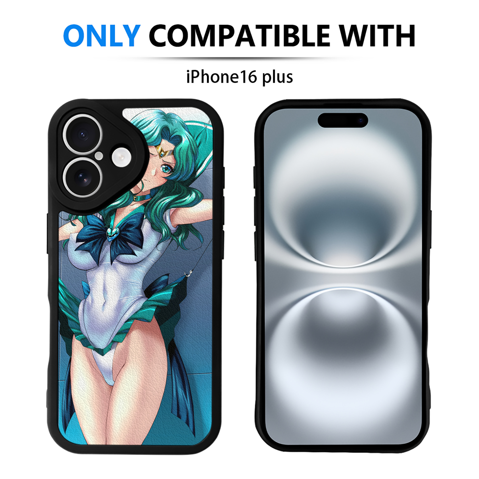 （画像用） 美少女戦士セーラームーン Sailor Moon 【iPhone 16シリーズ対応】シリコンスマホケース（レザー調） 材質：シリコン